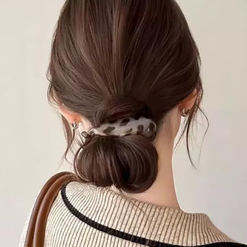 YIHONGYAN Small Banana Hair Clips - Matte Vintage Hair Claws, 4 Pcs