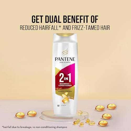 Pantene 2 in 1 Anti Hair Fall Shampoo + Conditioner, 340 ml