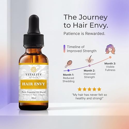 Vitality Hair Envy Natural Hair Growth Serum - 100% Pure Oils