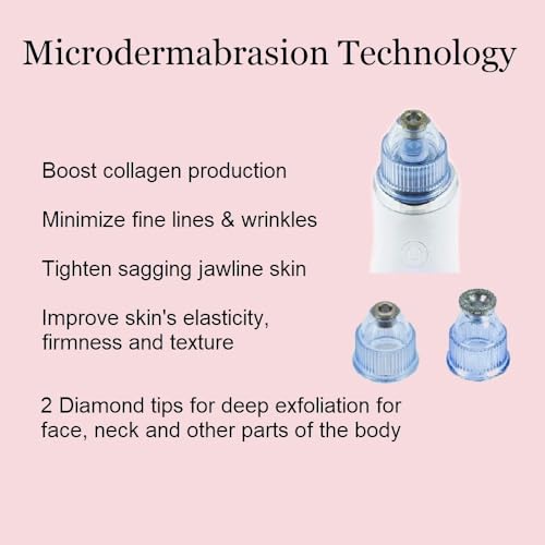 3-in-1 Microdermabrasion Machine with Light Therapy & Vacuum Wand