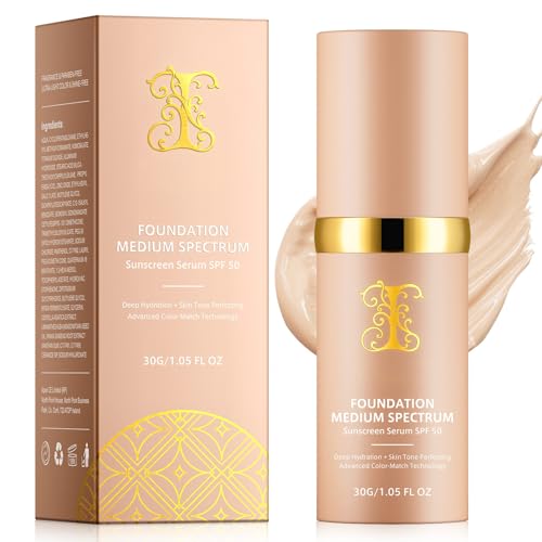 4-in-1 Waterproof Foundation Liquid, 24H Long-Lasting