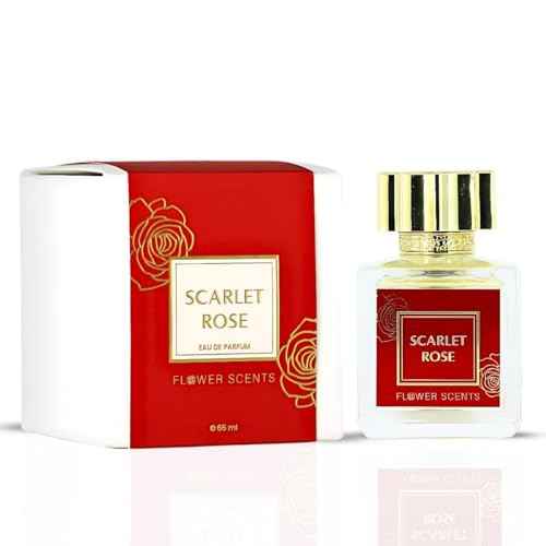 Scarlet Rose Long Lasting Arabian Perfumes for Women ? Eau de Parfum Spray 65ML (2.2 OZ) ? Opulent Rose, Creamy Woods & Golden Amber Notes ? Ladies Perfume & Premium Gift for Women