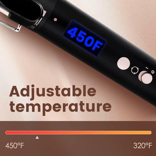 Bo'laiya 5-in-1 Curling Wand Set with Temperature Display