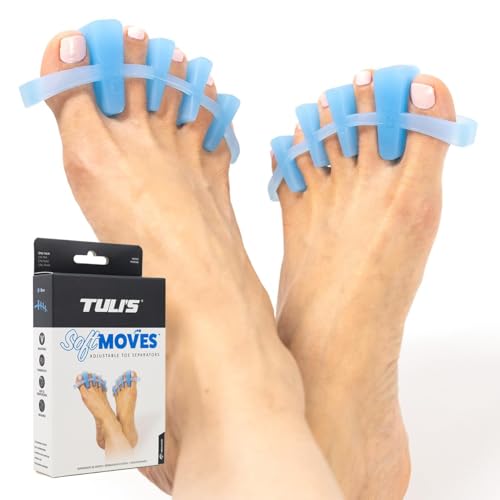 Tuli's Adjustable Toe Separators for Bunions & Hammertoes - Blue