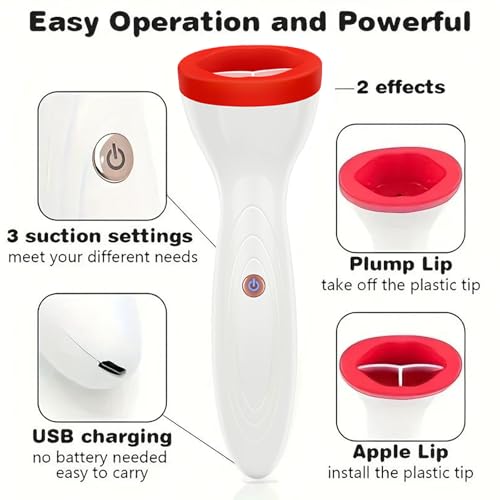 Electric Lip Plumper with USB Charging - Suction Beauty Device