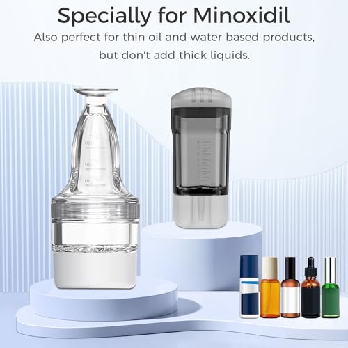 Minoxidil Applicator Bottle with Root Comb - 2 Pack