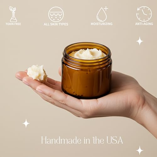 Helichrysum Gymnocephalum Whipped Beef Tallow Balm Cream for Face & Body Age Defying Hydrating, Skin Healing, Full Body Hydration, Multipurpose Balm 2 Oz