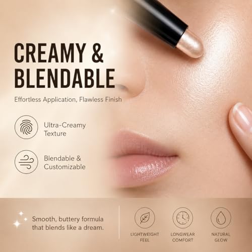 CoFier Cream Eyeshadow Stick - Waterproof, Blendable, Crease-Proof