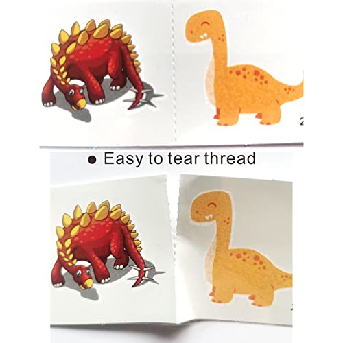 Dinosaur Temporary Tattoos for Kids - 24 Sheets