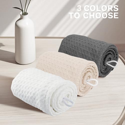 Microfiber Hair Towel with Button - Quick Dry, Anti-Frizz