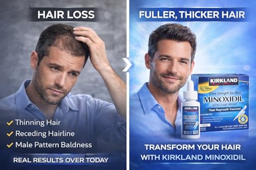 Kirkland Minoxidil 5% Extra Strength Hair Regrowth for Men - 12 Month Supply
