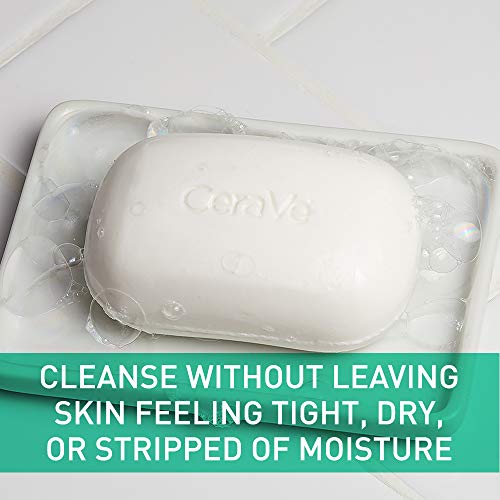 CeraVe Foaming Cleanser Bar | Soap-Free Body and Face Cleanser Bar for Oily Skin | Fragrance Free | 4.5 Ounce