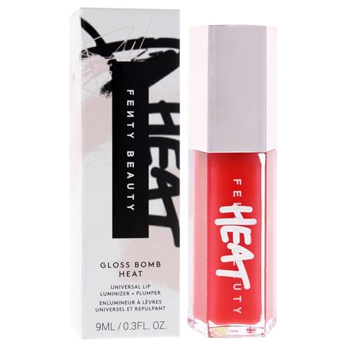 Gloss Bomb Heat Universal Lip Luminizer Plus Plumper - 01 Hot Cherry by Fenty Beauty for Women - 0.3 oz Lip Gloss