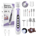 Cordless Electric Nail Drill Kit with 10 Tools & LED Display