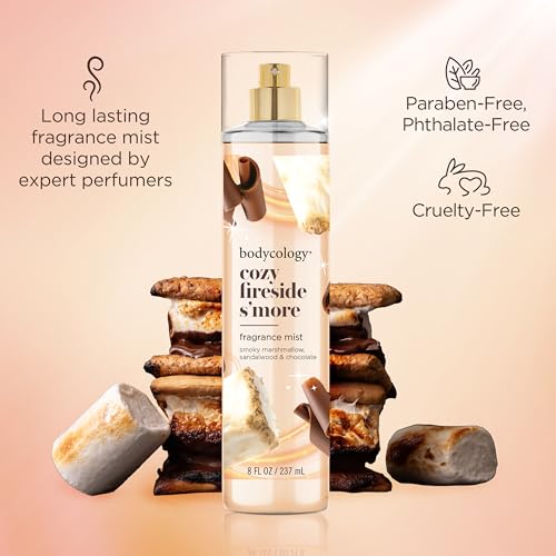 Bodycology Cozy Fireside S'more Fragrance Body Mist - 8 fl oz, Long-Lasting