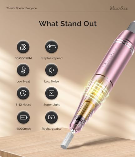 MelodySusie SC300F Rechargeable Nail Drill 30000RPM