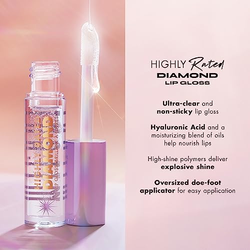 Milani Diamond Lip Gloss - Clear High-Shine with Hyaluronic Acid