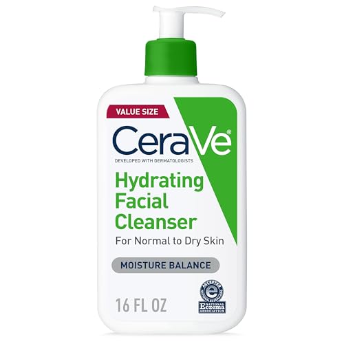 CeraVe Hydrating Facial Cleanser | Dry Skin Face Wash 16oz