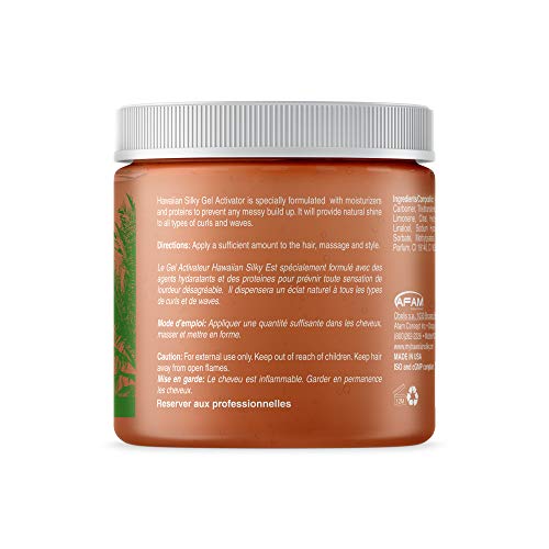 Hawaiian Silky Texturizing Gel Activator, 16 fl oz - Natural Protein Extracts to Style & Moisturize Dry and Damaged Hair - for Color Treated Hair - Good on Men, Women & Kids