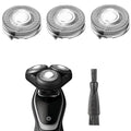 SH50/52 Replacement Heads Compatible with Philips Series 5000 Electric Shaver, Sh50 Replacement Blades Head Compatible with noreclo Series 5000, ATXX(S5xxx), PTXX (PT8xx, PT7xx) 3-Pack W/Brush