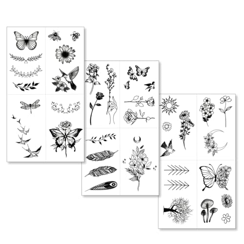 One Grace Temporary Tattoos - Waterproof Nature Designs