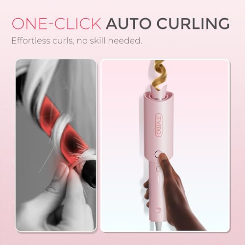 TYMO CURLPRO Automatic Curling Iron - 1 Inch Rotating Wand