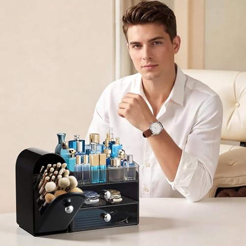 HBlife Makeup Organizer with Drawers & Brush Holder