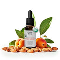 Organic Apricot Kernel Oil | 100% Pure, Cold-Pressed, Unrefined | USDA Certified Organic | Amber Glass Bottle with Glass Dropper | For Face, Skin & Hair - 1 Fl Oz