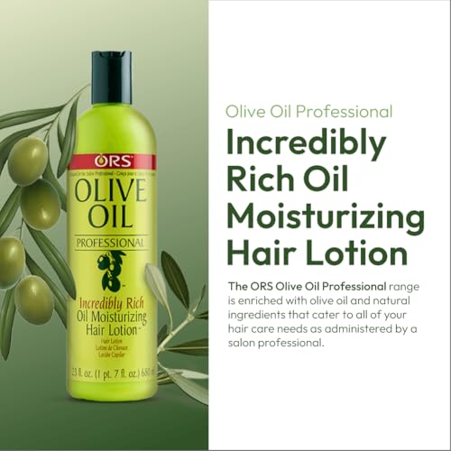 ORS Olive Oil Professional Incredibly Rich Oil Moisturizing Hair Lotion 23 Ounce (Pack of 3)