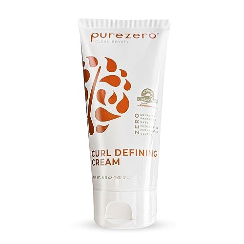Purezero Curl Cream for Defined Hydrated Curls - 6oz, 2 Pack