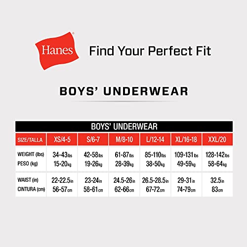 Hanes Boys' and Toddler Underwear, Comfort Flex and ComfortSoft Boxer Briefs, Multiple Packs Available, Solids/Prints Assorted-10, Small