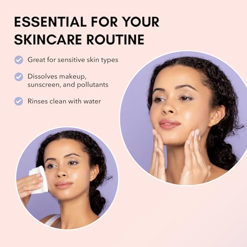Clover Makeup Melt Milky Cleansing Oil | Gentle Makeup Removal, Skin-Friendly Formula and Residue-Free Rinse | Cruelty-Free & Vegan Face Oil - 4 oz (118 ml)