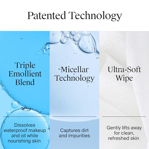 Neutrogena Makeup Remover Night Calming Cleansing Towelettes, Disposable Nighttime Face Wipes to Remove Dirt, Oil & Makeup, 25 ct