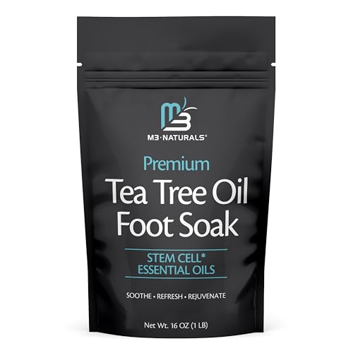 M3 Naturals Tea Tree Oil Foot Soak with Epsom Salt & Essential Oils - 16 oz