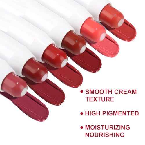 Erinde Tinted Lip Balm + Buildable Lip Color, Natural Gloss Finish, Hydrating Lightweight, Moisturize & Tint Lipstick with Vitamin E, Vegan Lip Balm Lip Care Makeup Gift, 01#