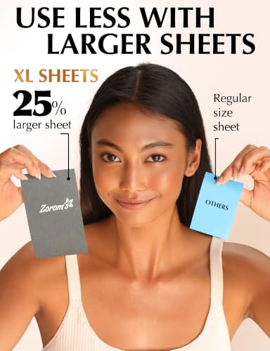 Oil Blotting Sheets for Face with Bamboo Charcoal, 25% Larger, 3-Pack