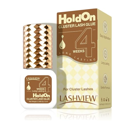 LASHVIEW Sensitive Lash Cluster Glue - 4+ Weeks Waterproof & Hypoallergenic