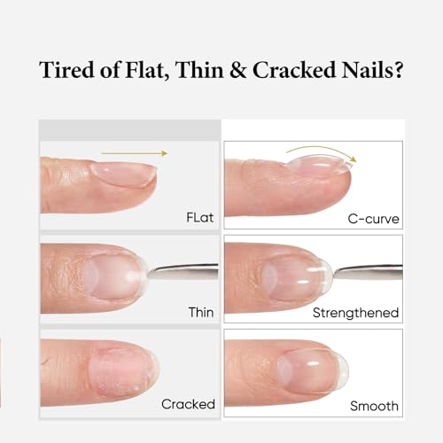 SASSYTIP Clear Builder Nail Gel - HEMA & TPO Free Apex Extension Gel (15ml)