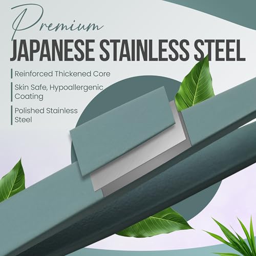 Olive Fog Professional Slant Tip Tweezers - Stainless Steel Eyebrow & Facial Grooming Tool