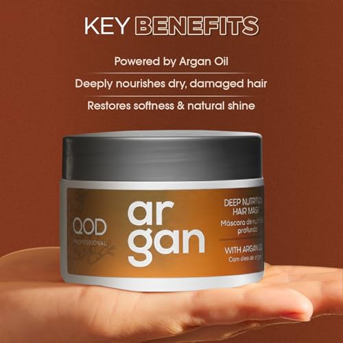 QoD PRO Argan Hair Mask - Deep Repair for Dry & Damaged Hair