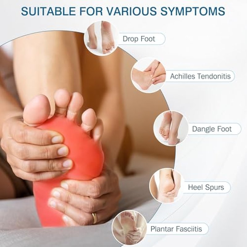 Plantar Fasciitis Night Splint with Adjustable Straps - Foot Pain Relief