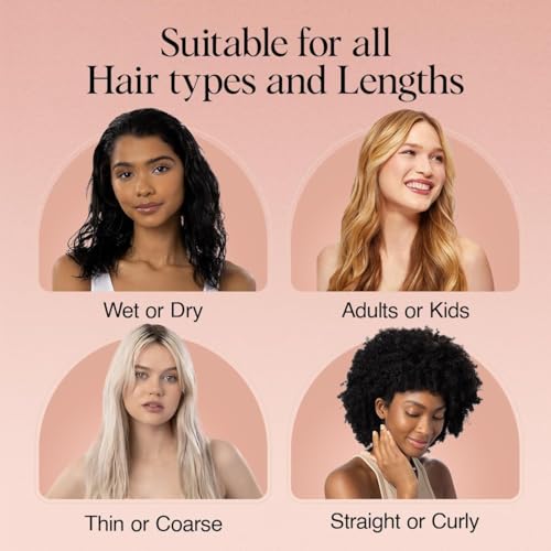 Kitsch Gentle Detangling Hair Brush - Flexible Bristles for Wet or Dry Hair