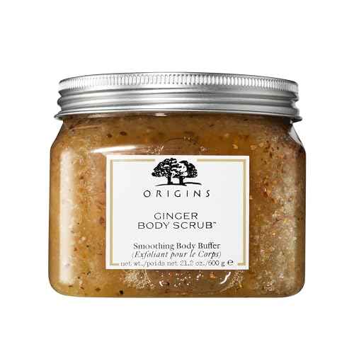 Origins Ginger Smoothing Body Scrub | Smooths & Softens | With Ginger & Dead Sea Salts, 21.2 Ounce