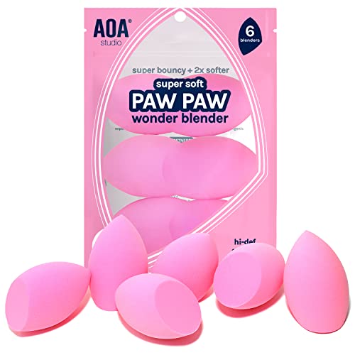AOA Studio Makeup Sponge Set - 6 Latex-Free Blenders