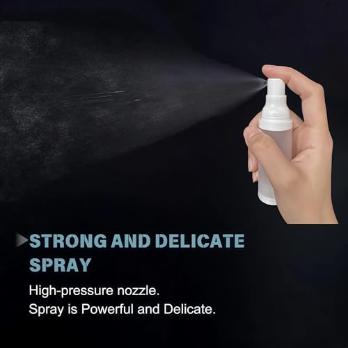 360° Fine Mist Travel Spray Bottles - 1oz Pack of 2, TSA Approved