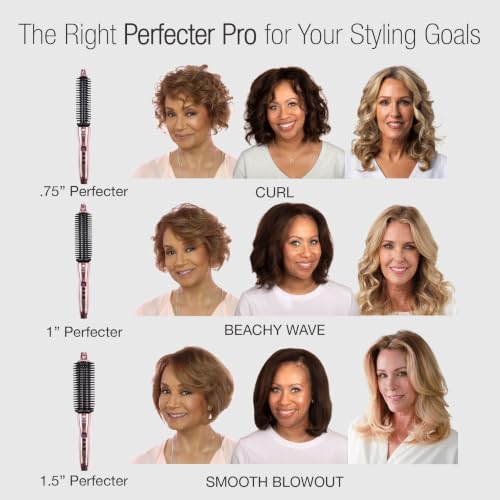 Calista Perfecter 1" Heated Round Brush - Rose Gold