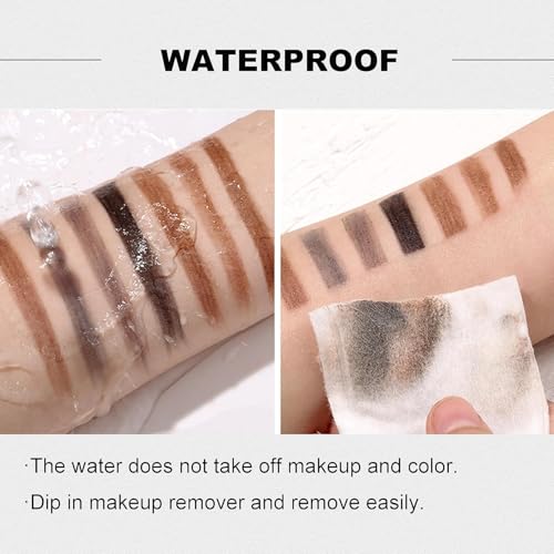 4Pcs Peel-Off Eyebrow Pencil Set - Waterproof Brow Liner