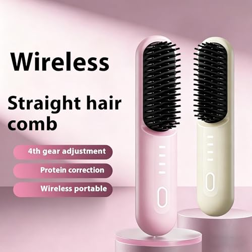Go Brush Pro Cordless Straightening Brush for Short Hair