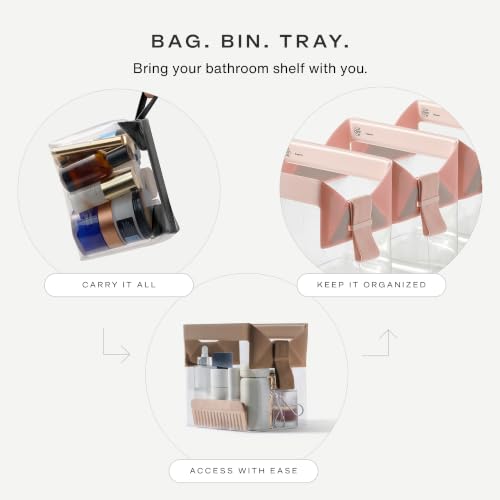 Cadence Clear Travel Kit - Large Zipperless Toiletry Bag