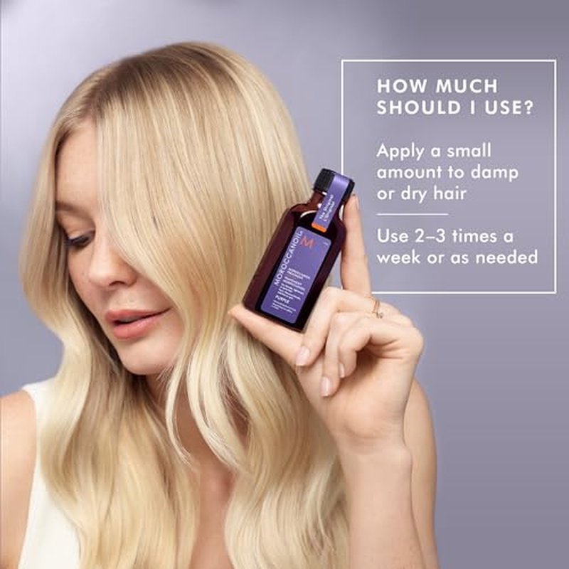 Moroccanoil Purple Hair Oil for Blonde Hair